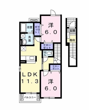 サニープレイスの物件間取画像